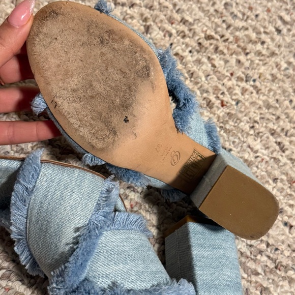 M. Gemi Denim Spezia Fray Mules Heel- Size 37 (7) - Picture 7 of 11